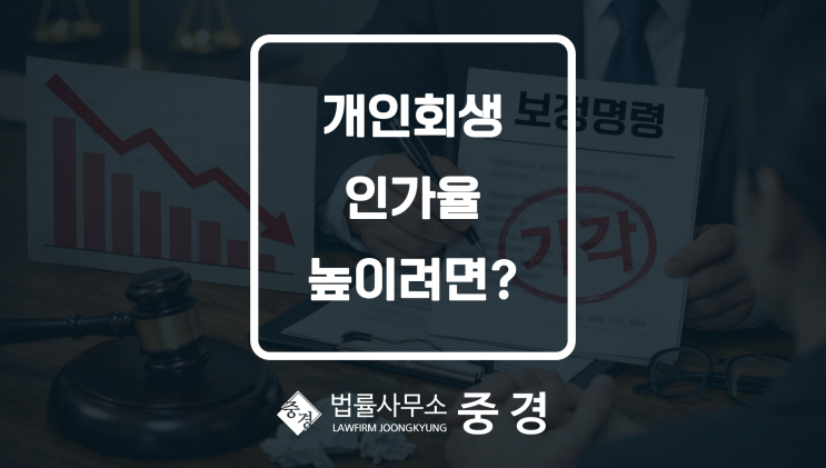  개인회생 인가율 낮아지는 이유, 보정명령이 관건