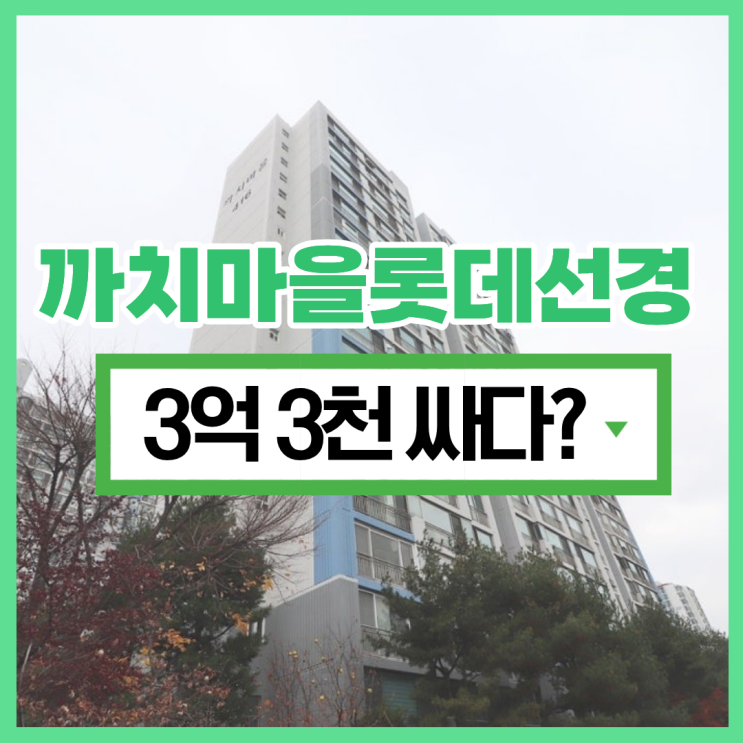  까치마을롯데선경 15억이면 분당아파트경매 가능?