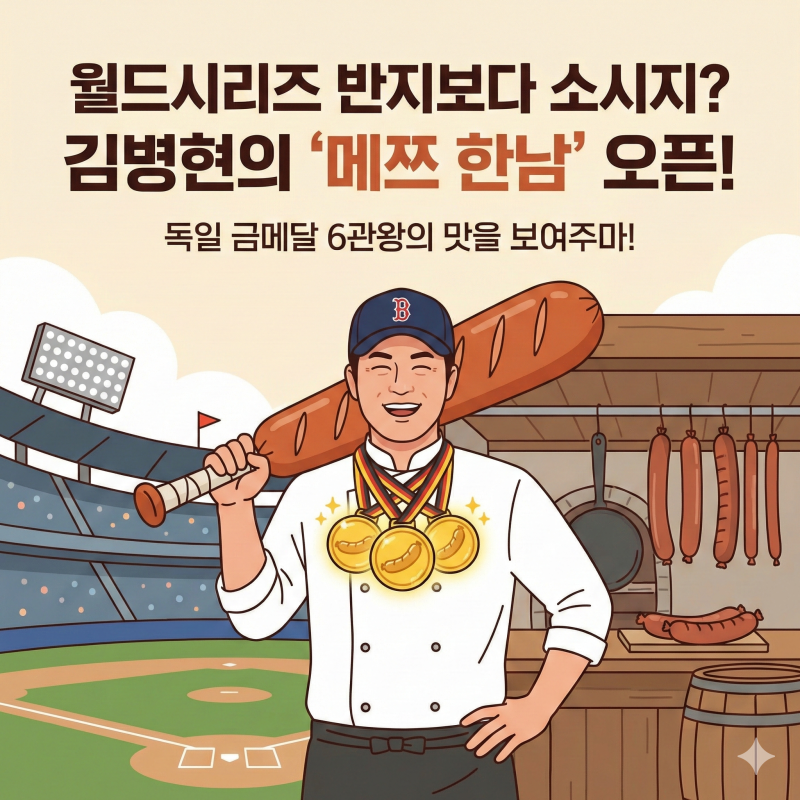 김병현 소시지 가게 어디? 정통 독일식 소세지 ‘메쯔 한남’ 위치 예약 & 구매 방법 동상이....