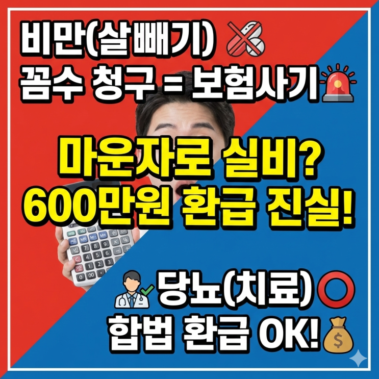  마운자로, "실비로 싸게 맞았다?" 2026년 기준 팩트체크 (된다 vs 안 된다)