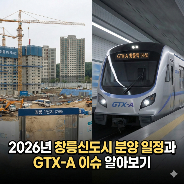  2026년 창릉신도시 분양 일정과 GTX-A 이슈 알아보기