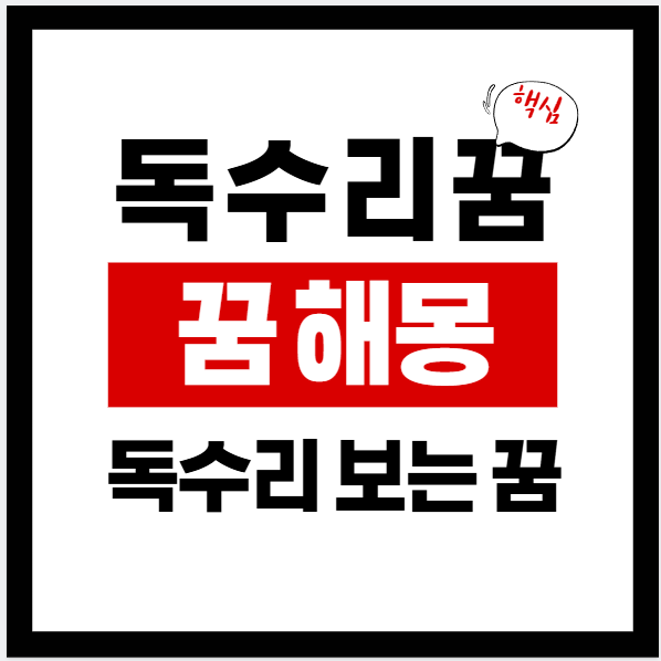 독수리 꿈 해몽 총정리｜독수리 보는 꿈·독수리 나는 꿈이 말하는 신호 꿈 해몽