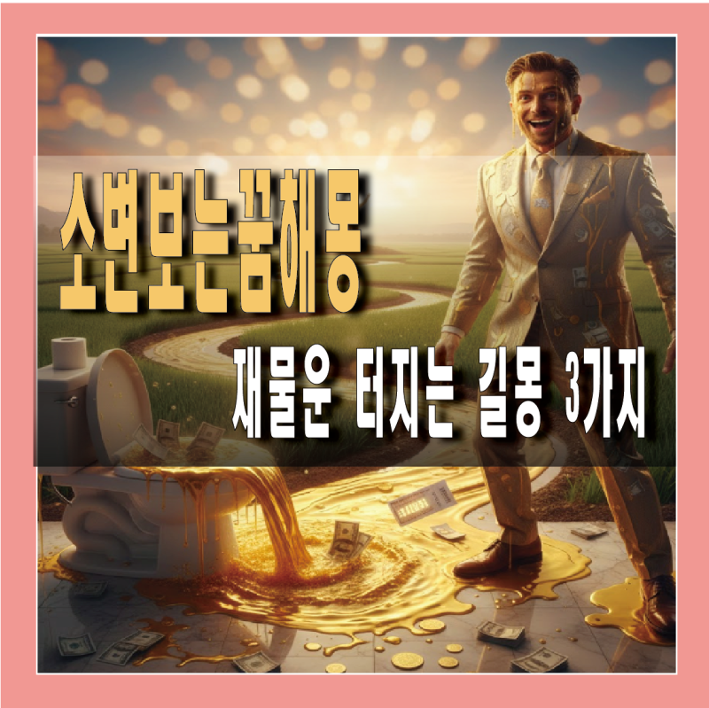 소변보는꿈해몽, 시원하게 눴다면 재물운 터지는 길몽 3가지