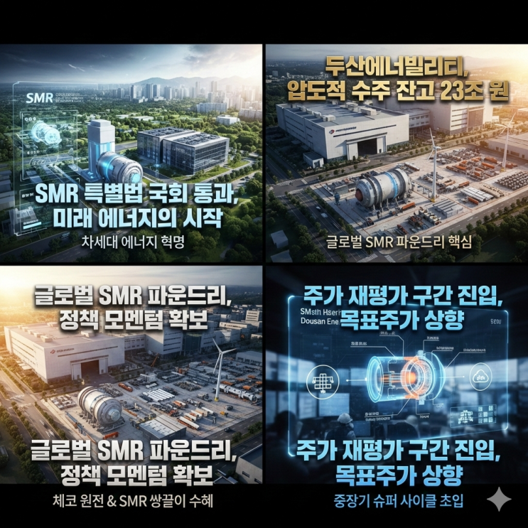  두산에너빌리티 주가 전망 SMR 특별법 수혜 목표주가 3가지 시나리오