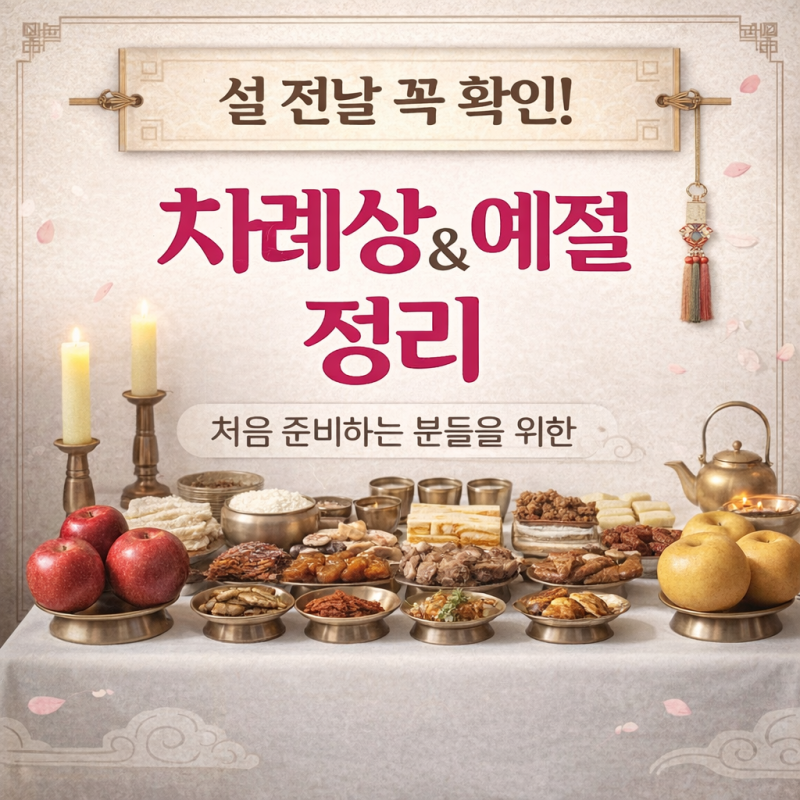 설날 차례상 차리는 방법 총정리｜차례상 순서·위치·예절까지 : 네이버 블로그