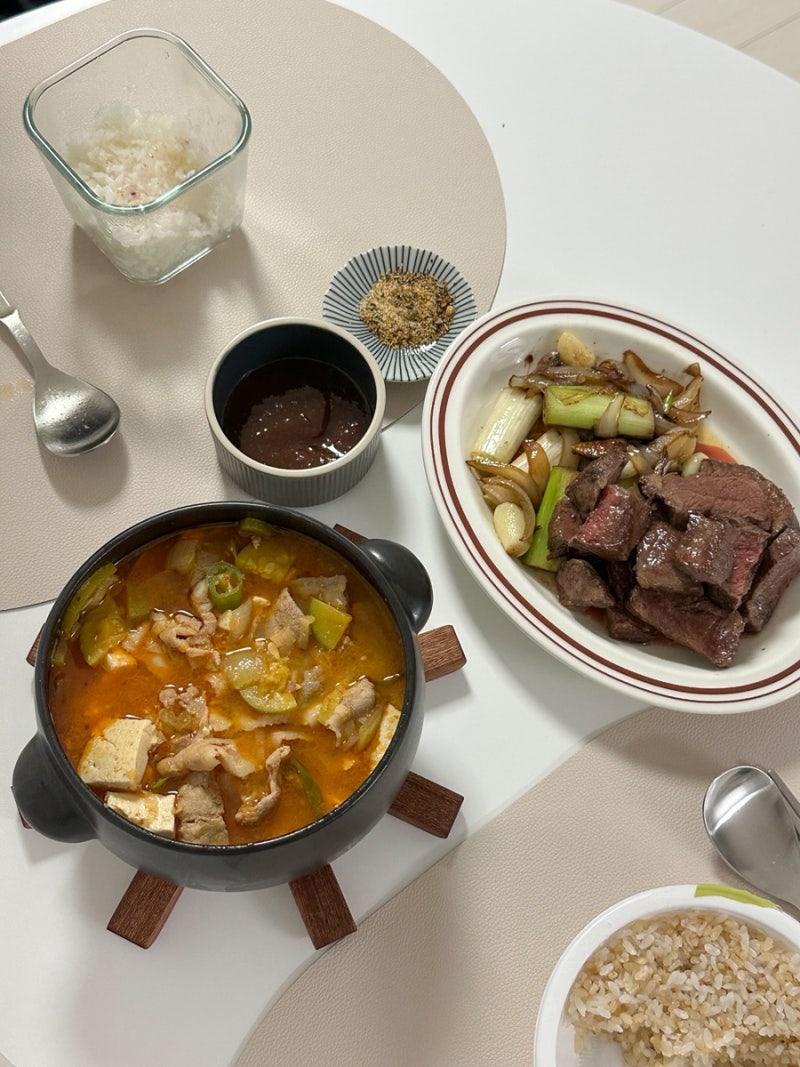 대패된장찌개 레시피 | 2인 집밥 기록