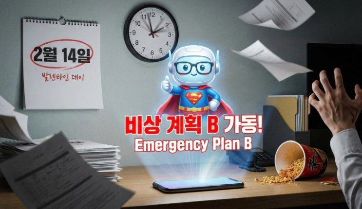  밸런타인데이 D-1  내일인데 아무것도 안 했다면? 챗GPT로 3분 만에 끝내는 '생존형' 데이트 코스 & 감동 편지 (프롬프트 복붙 가능)