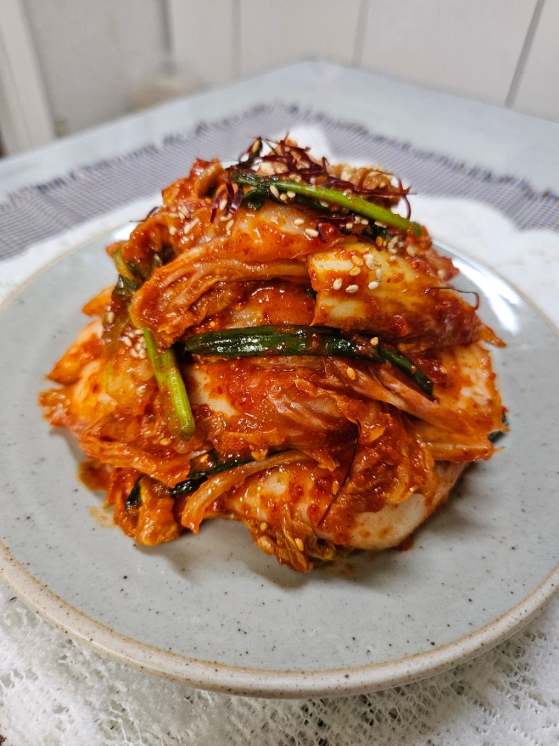 설명절김치 배추겉절이김치 만들기 맛김치 막김치 겉절이김치 레시피