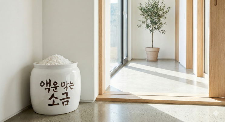  현관에 '소금' 두셨나요? 그냥 두면 독 됩니다 (올바른 교체 시기)