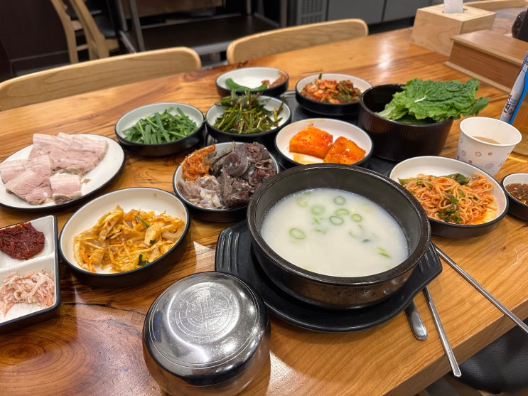  순대 무한 리필 포항 북구 국밥 양덕동 맛집 월선본가