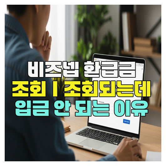  비즈넵 환급금 조회｜조회되는데 입금 안 되는 이유
