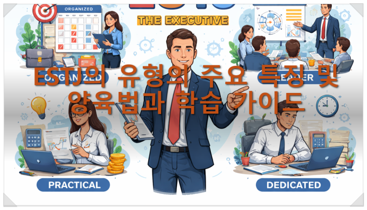  ESTJ의 유형의 주요 특징 및 양육법과 학습 가이드