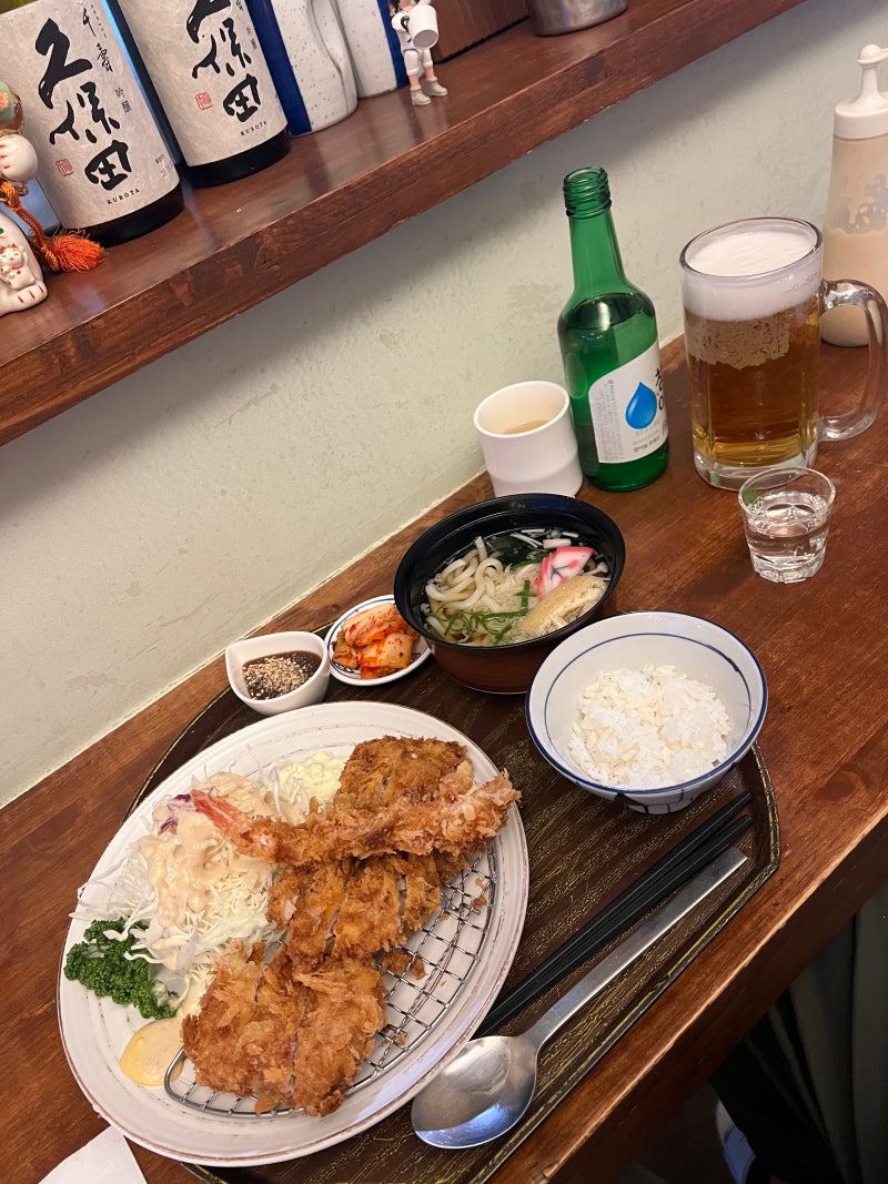 [마포] 맛있는 일식 돈까스에 소주, 낮에는 돈까스, 저녁은 이자카야 공덕 맛집 카에데