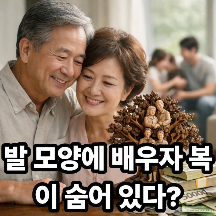  족상과 배우자 복의 관계  인연운을 비추는 발의 신호