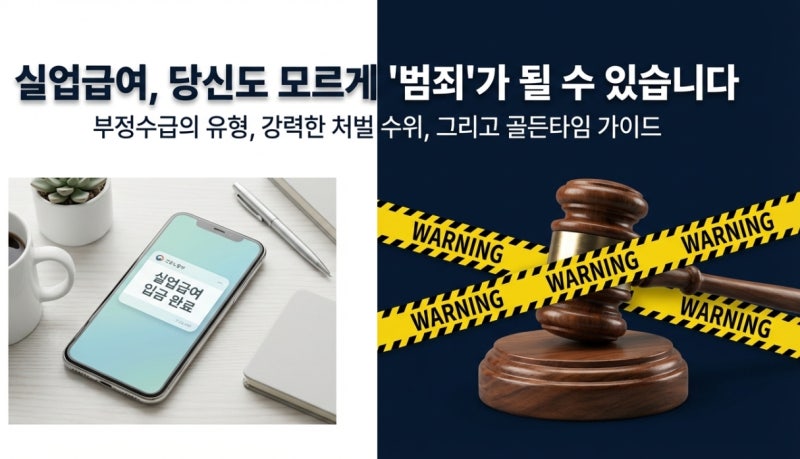 혹시 나도? 모르고 했다가 큰일 나는 실업급여 부정수급 총정리 (유형, 벌급, 신고, 포상금)