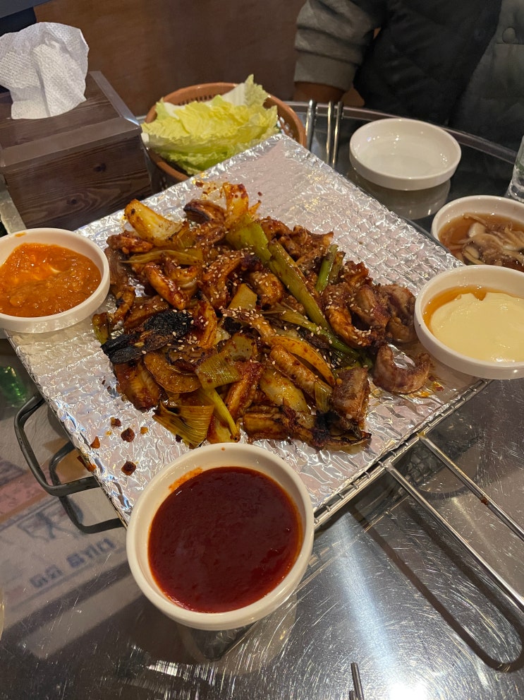 포장마차안주 꼼장어 닭발 숯불구이전문점 청당동 계화동 / 천안식후감