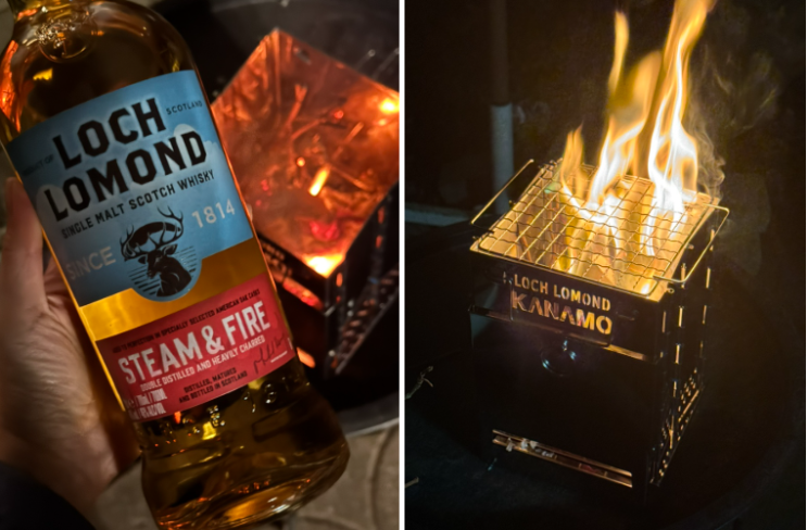  캠핑용품 증정 싱글몰트 위스키 Loch Lomond 카나모 우드스토브 포함 캠핑 패키지 후기