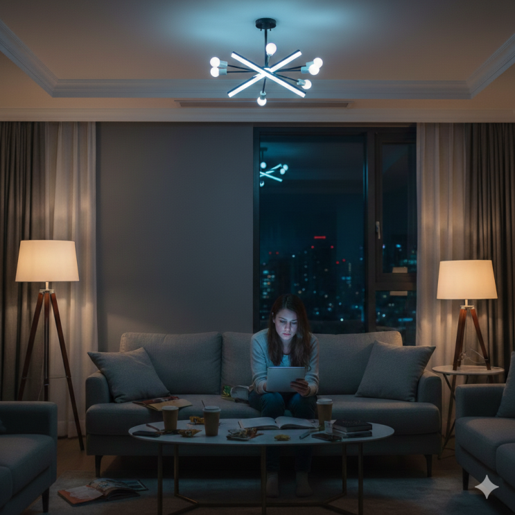 "밤 10시의 환한 거실, 당신의 뇌에는 '독'이 됩니다 (의사작성)
