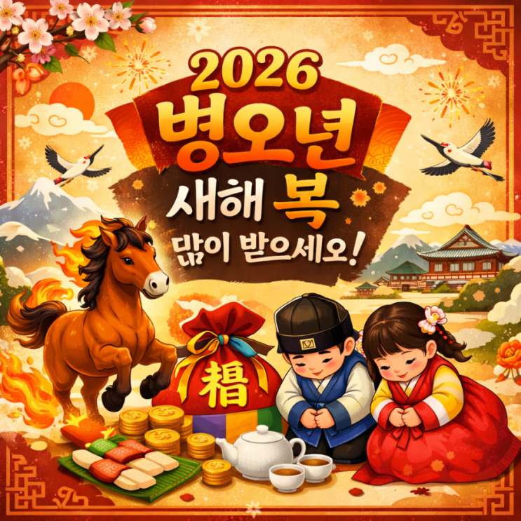 2026년 병오년(丙午年) 설 맞이 인사