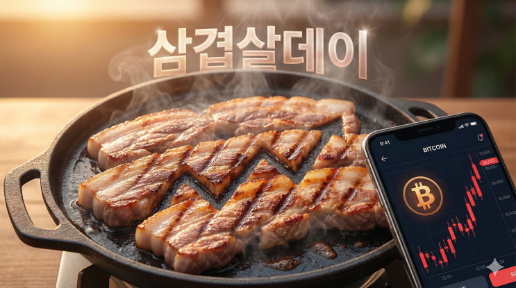  3월 3일 비트코인, 삼겹살데이... 남들 고기 뒤집을 때 '차트' 뒤집는 법 (3분할 매매 원리)