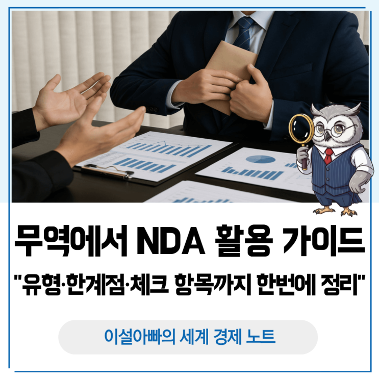  무역에서 NDA 활용 가이드: 유형·한계점·체크 항목까지 한 번에 정리