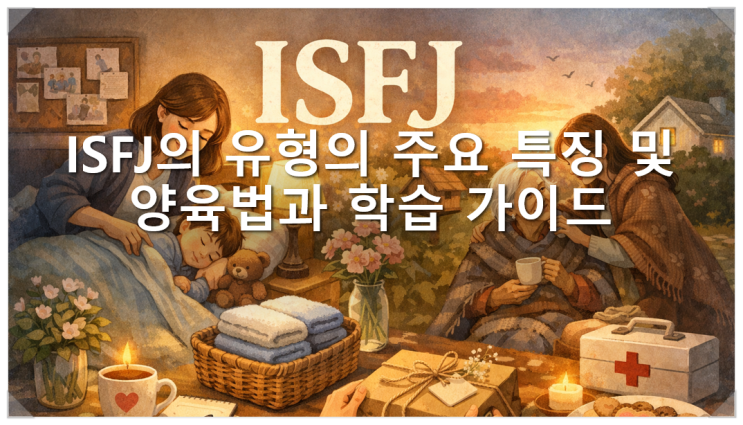  ISFJ의 유형의 주요 특징 및 양육법과 학습 가이드