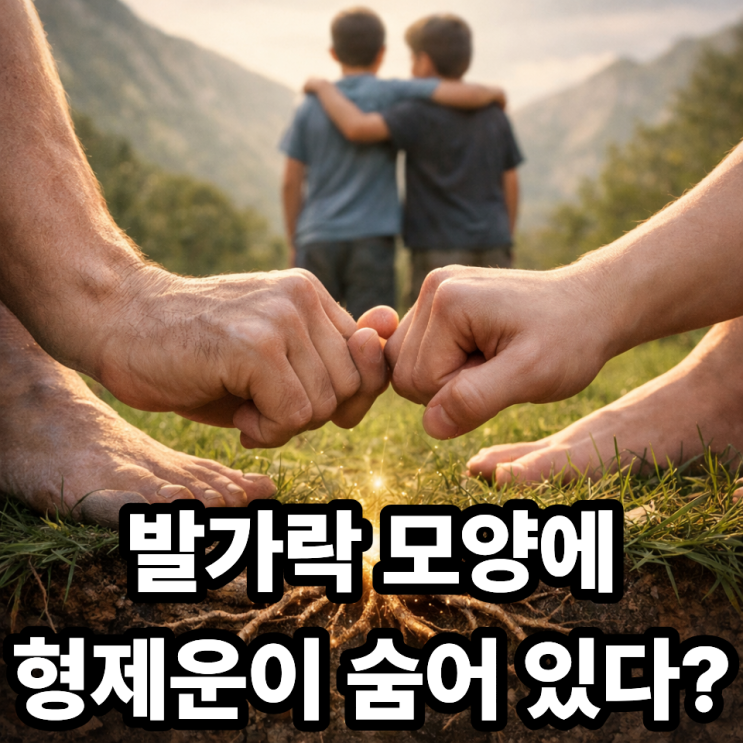  족상과 형제운의 연결고리  발 모양에 담긴 가족 인연의 흐름