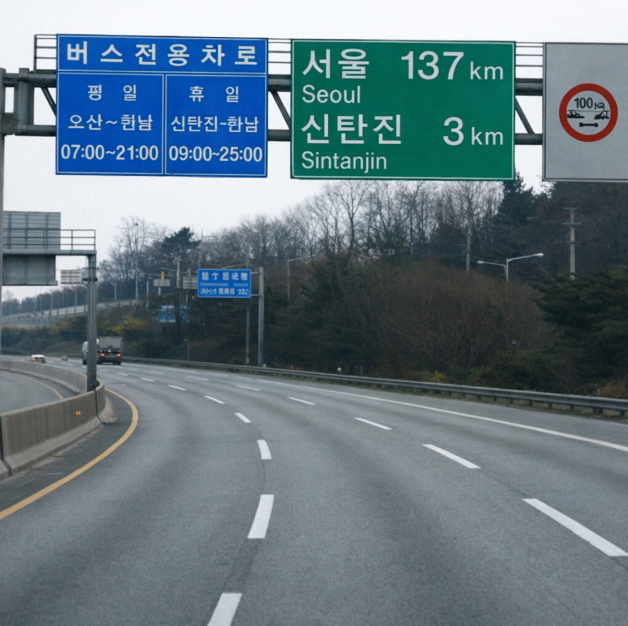  명절 귀성길 “경부고속도로 버스전용차로 운영시간” 모르고 달렸다가 과태료 나온 이유