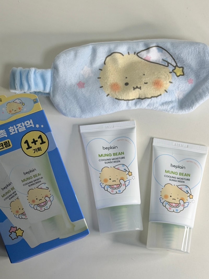 [올영 망곰 콜라보] 올영 선크림 추천 비플레인 녹두 선크림 | 화잘먹 선크림