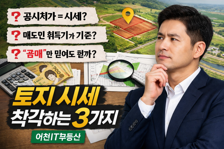  토지 시세 판단 시 개인이 가장 많이 착각하는 3가지