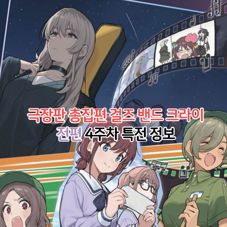  극장판 총집편 걸즈 밴드 크라이 4주차 특전 정보 걸밴크 청춘광주곡