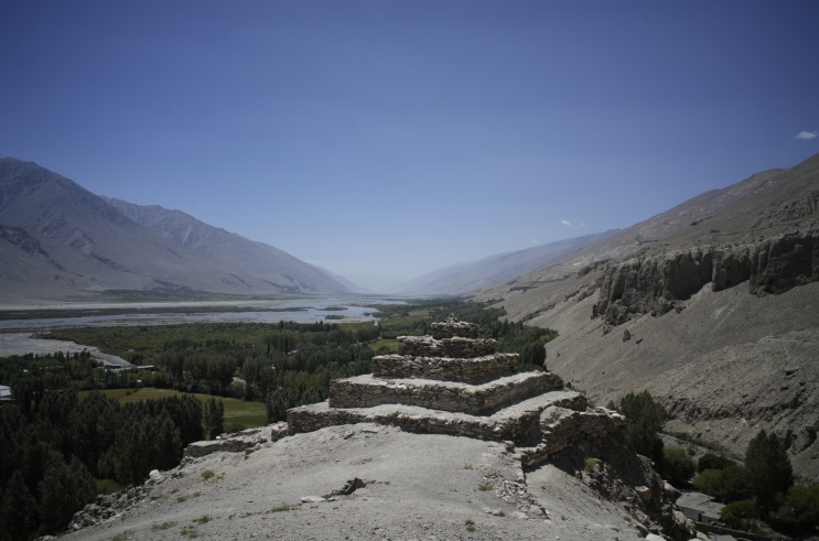  파미르고원 브랑마을 불교 스투파_Buddhist Temple stupa in Vrang, Wakhan Pamir