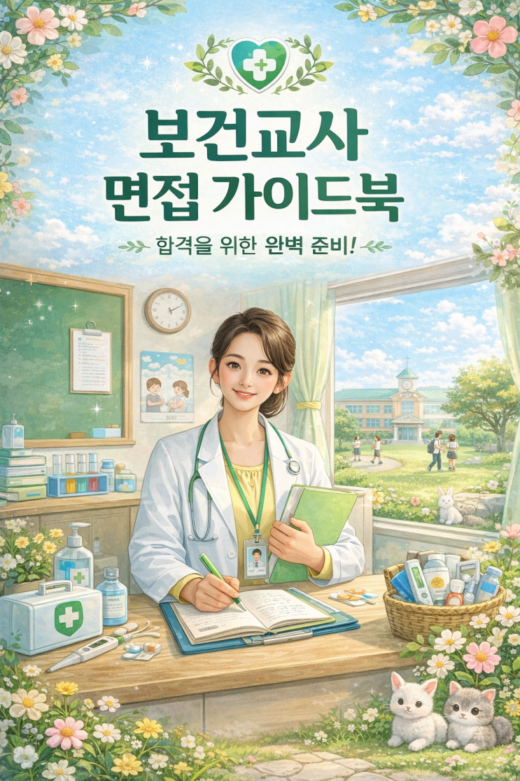  보건교사 면접 ALL-IN-ONE 가이드북 (실무/인성 60문답 + 최신지침 + 현장팁)