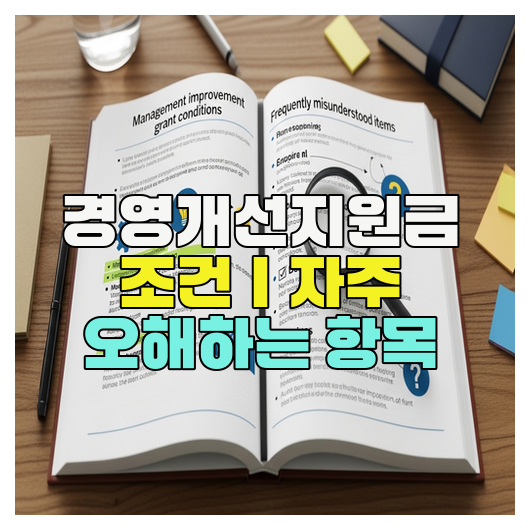  경영개선지원금 조건｜자주 오해하는 항목