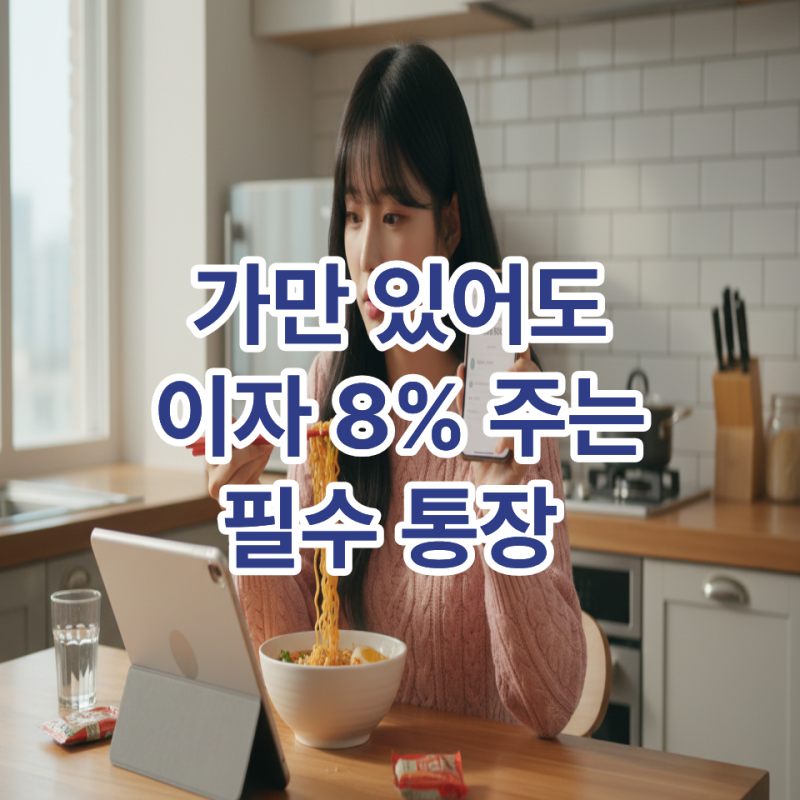 가만히 있어도 8% 고금리 적금 KB저축은행 팡팡 mini 활용 꿀팁 3가지
