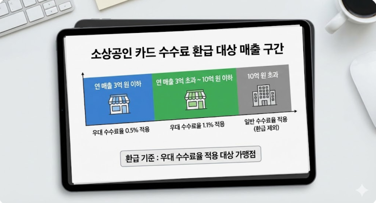  "사장님들, 카드 수수료 돌려받으셨나요?" 소상공인 평균 36만원 환급금 조회 방법