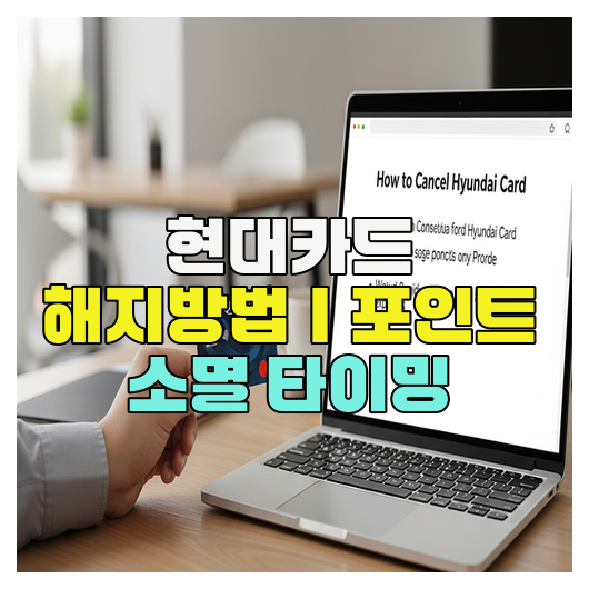  현대카드 해지방법｜포인트 소멸 타이밍