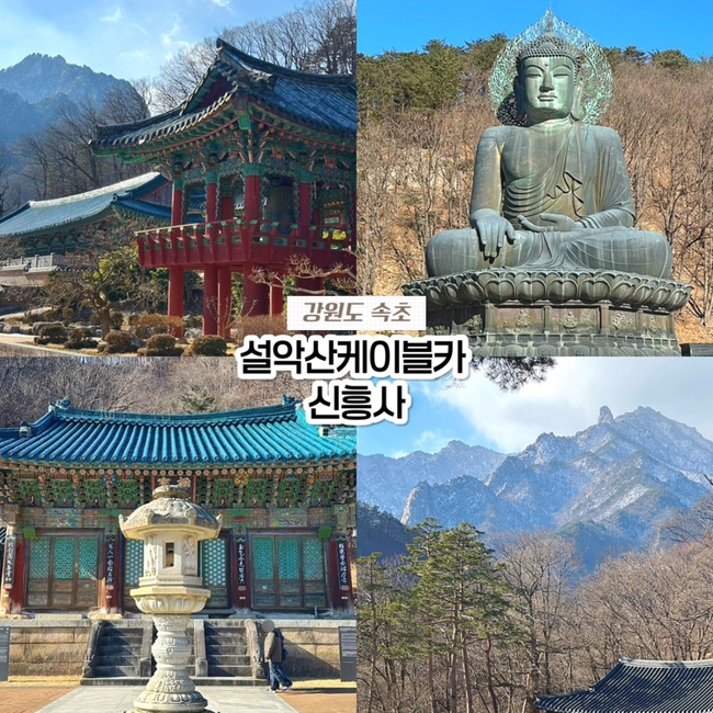  속초 여행 가볼만한곳 추천 설악산 케이블카 신흥사 주차 정보 총정리