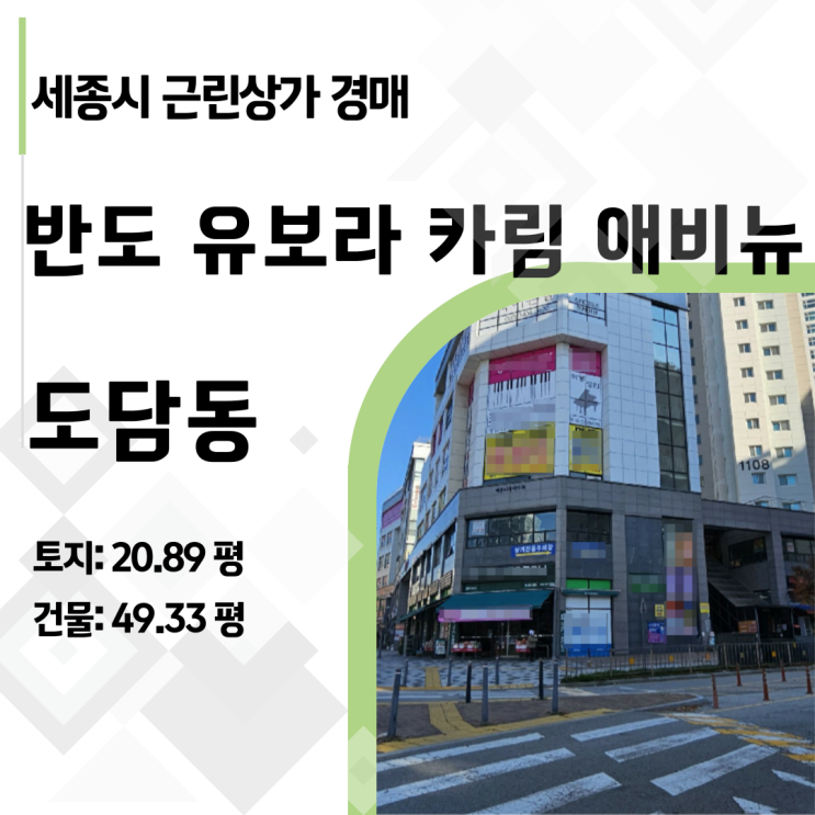  6개 호수 일괄 매각! 세종시 카림애비뉴 상가 경매, 명도부터 수익률 분석까지