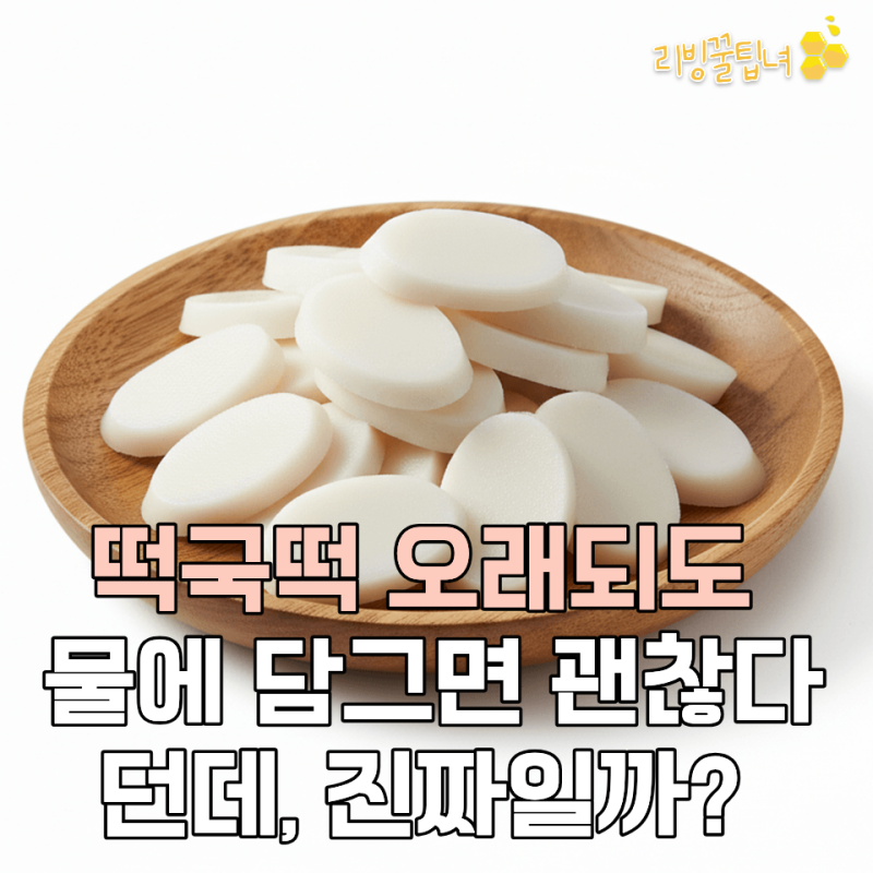 떡국 떡 보관기간 지나도 물에 담그면 괜찮다던데, 진짜일까? 남은떡 그냥 버리시진않겠죠?