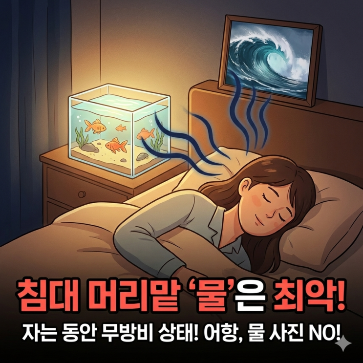  폭포(물)그림과 어항 위치를 어디에 둬야할까? 풍수인테리어