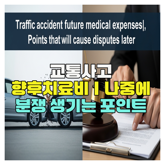  교통사고 향후치료비｜나중에 분쟁 생기는 포인트