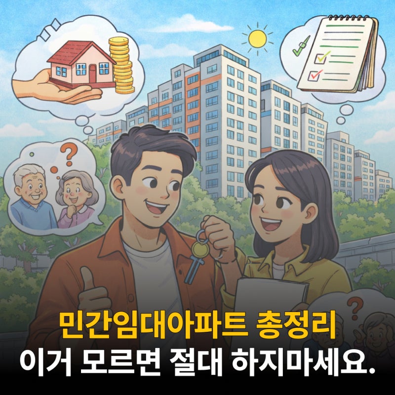 민간임대아파트 뜻 분양 입주조건 장점 단점, 이 글 1개로 끝내겠습니다
