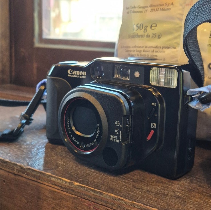 입문용 자동 필름 카메라 추천 캐논 오토보이 텔레 Canon Autoboy tele