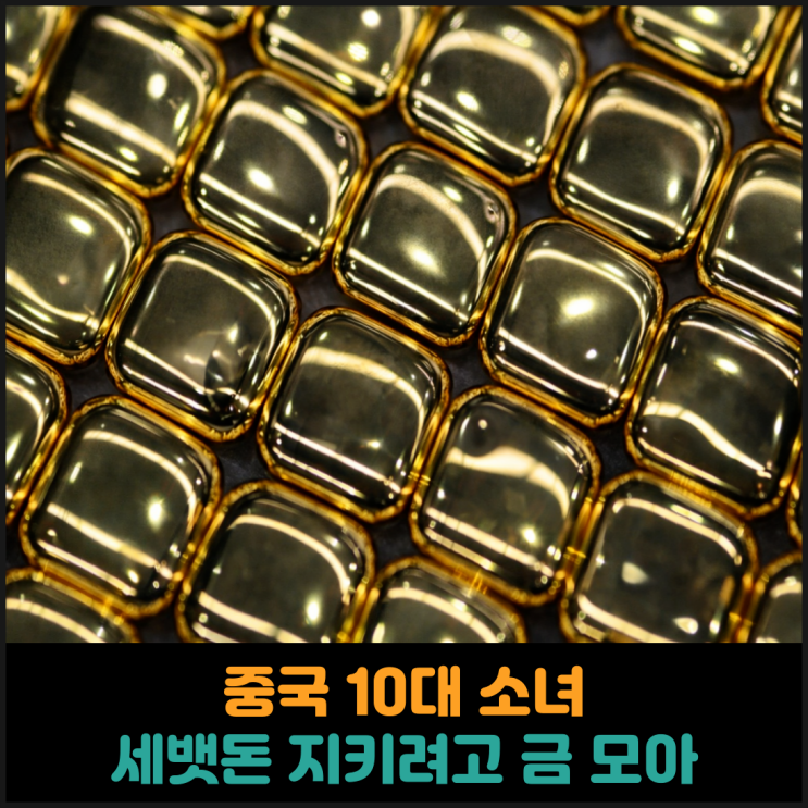  중국 10대 소녀, 세뱃돈 지키려고 금 모아