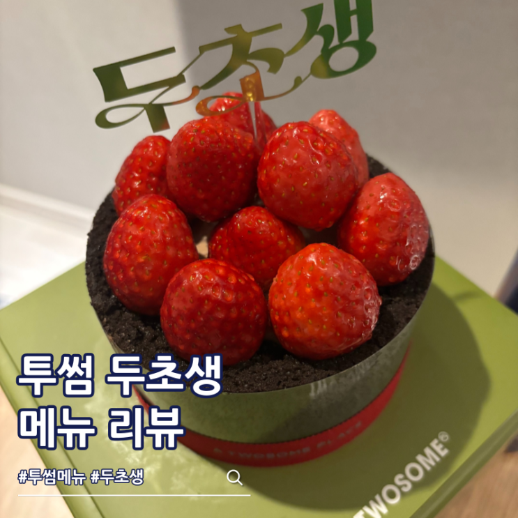  투썸 두초생 예약 가격 메뉴 후기