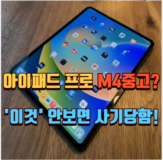 아이패드 프로 M4 중고 거래 시 주의할 점, '이것' 안 보면 사기당합니다