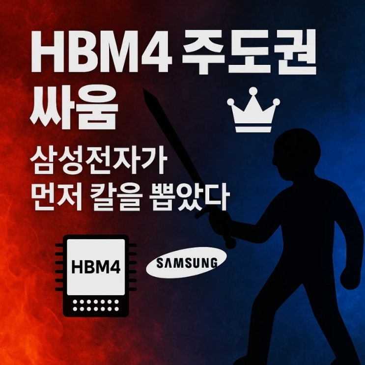  HBM4 주도권 싸움, 삼성전자가 먼저 칼을 뽑았다