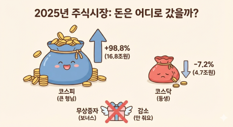  2025년 자금 지도: 대기업은 '실탄 확보', 개미들은 '보릿고개'?