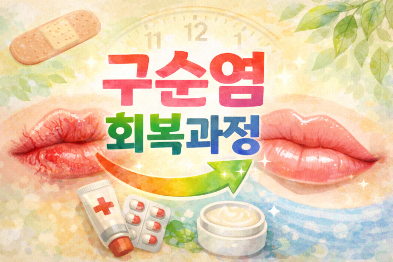 접촉성 구순염 회복후기, 극복후기
